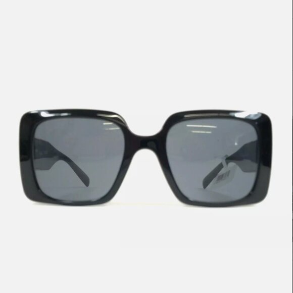 Versace Sunglasses Womens Black Gold Square with Gray Lenses main image 8
